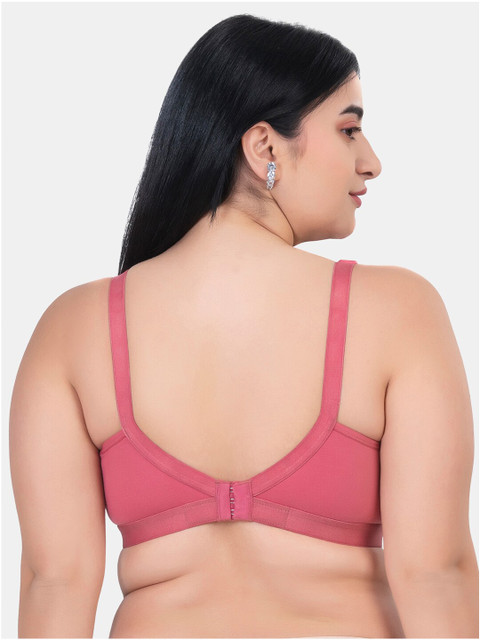 KOMLI Plus Size Pack Of 3 Full Coverage Non Padded Cotton Workout Bra With All Day Comfort - Image 4