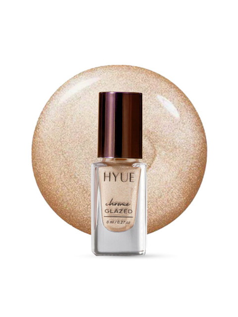 HYUE Chrome Glazed Nail Paint Mercury Retro - Fast Dry and Chip Resistant with Jojobal Oil