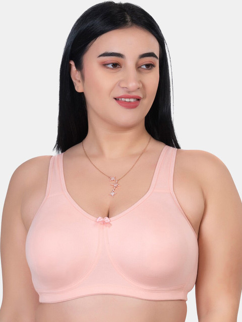 KOMLI Plus Size Pack Of 2 Full Coverage Cotton Everyday Bras With All Day Comfort - Image 2