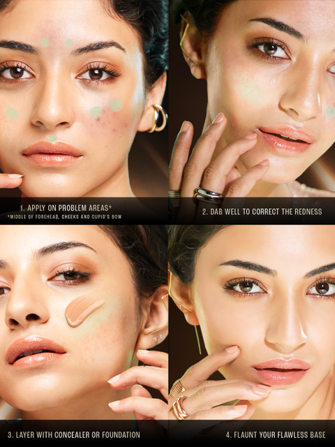 Lakme Unreal Cover Soft Creme Color Corrector 3.9 g - Green - Image 6