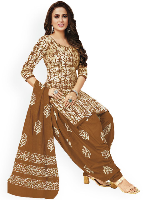 MIRAAN Ethnic Motifs Printed Pure Cotton Kurta with Patiala & With Dupatta - Image 4