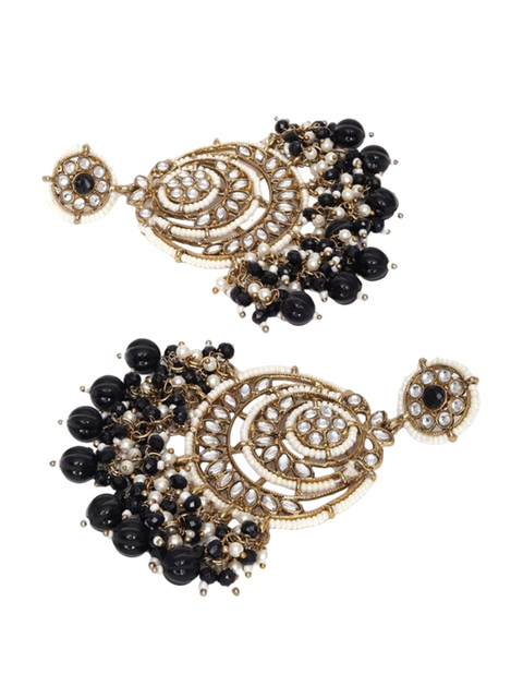Cierra Gold-Plated Crescent Shaped Chandbalis Earrings - Image 4