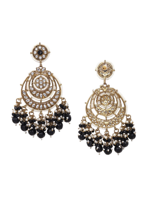 Cierra Gold-Plated Crescent Shaped Chandbalis Earrings - Image 3