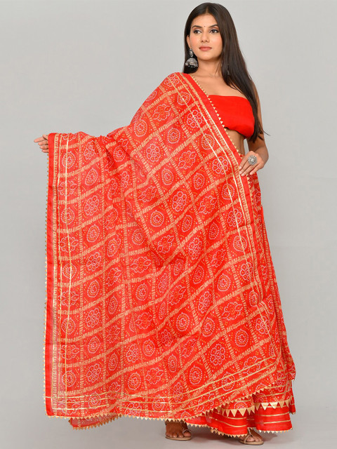 Kesarya Embellished Cotton Ready to Wear Lehenga & Unstitched Blouse With Dupatta