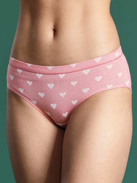 DressBerry Women Pack Of 3 Printed Mid-Rise Hipster Briefs - Image 3