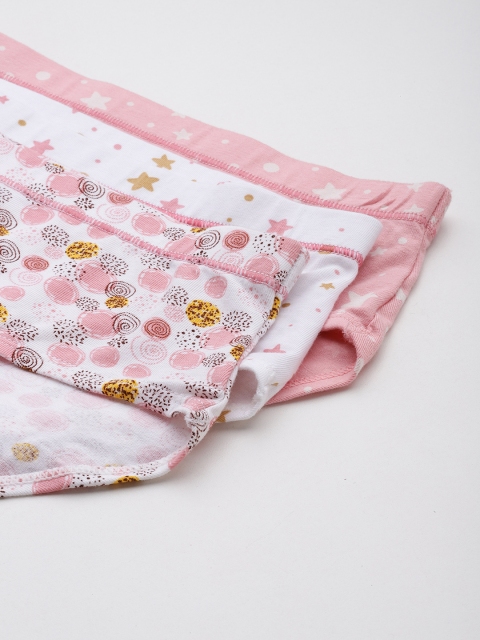 DressBerry Women Pack Of 3 Printed Mid-Rise Hipster Briefs - Image 6