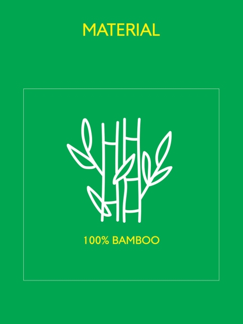 United Colors of Benetton Yellow Striped 260 GSM Bamboo Bath Towel - Image 2
