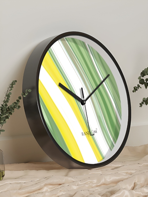 RANDOM Black & White Printed Contemporary Round Wall Clock - Image 2