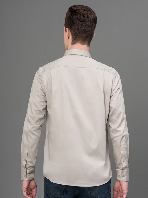 Red Tape Button-Down Collar Cotton Curved Casual Shirt - Image 6