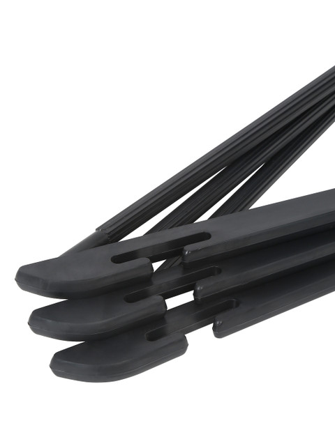DREAM WEAVERZ Pack of 12 Black Heavy Duty Plastic Durable Adult Clothes Hangers - Image 3
