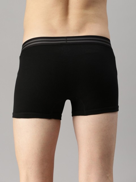 Zoiro Pack Of 2 Cotton Trunks ZO-TR-1012-BLK-BLK-S-2PC - Image 3