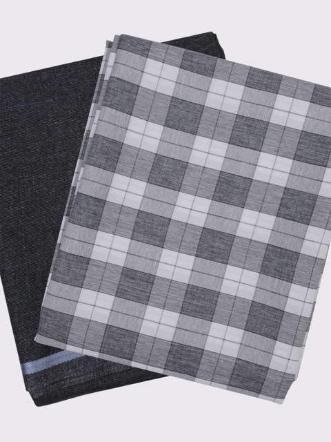 Maharaja Men Checked Shirt and Trousers Clothing Fabric
