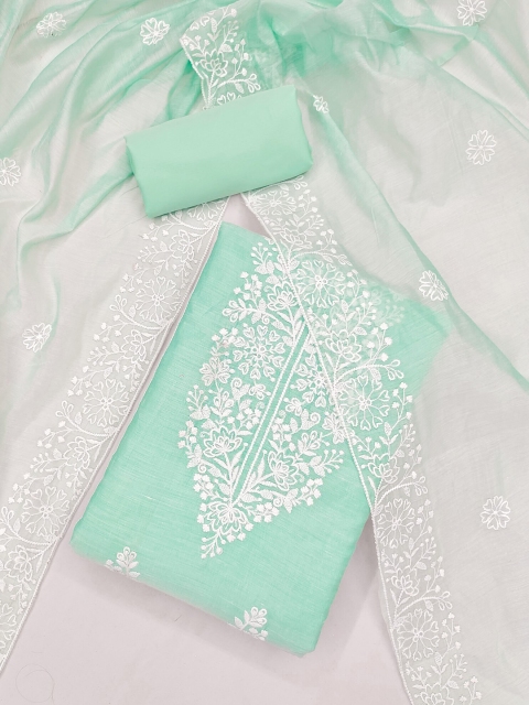 KALINI Floral Embroidered Unstitched Dress Material