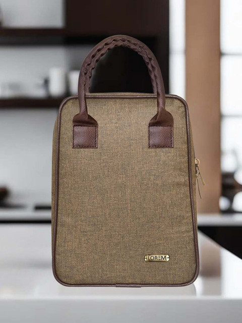 LOREM Unisex Textured Insulated Lunch bags Travel Accessory