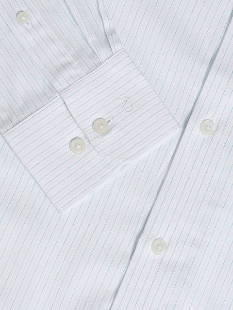 AD By Arvind Vertical Stripes Spread Collar Long Sleeves Cotton Formal Shirt - Image 6