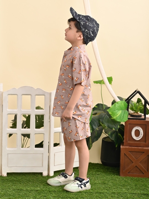 Superminis Boys Conversational Printed Shirt With Shorts - Image 4