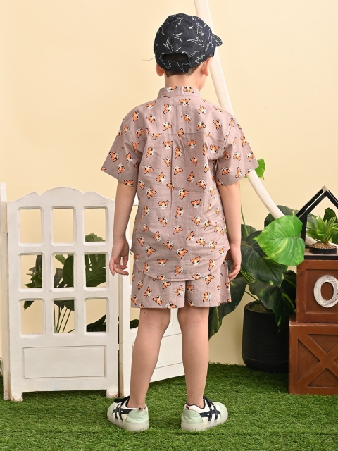 Superminis Boys Conversational Printed Shirt With Shorts - Image 5