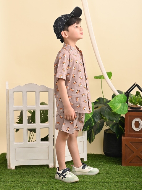 Superminis Boys Conversational Printed Shirt With Shorts - Image 3