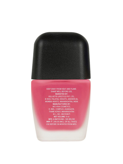 SUGAR Tip Tac Toe Long Lasting Nail Lacquer Matte - 9ml - Magenta Maze 36 - Image 3