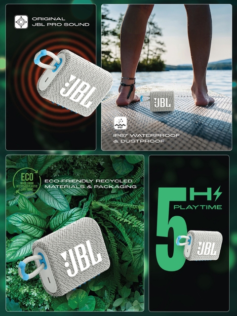 JBL Go 3 ECO Wireless Portable Bluetooth Speaker - Image 2