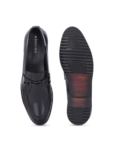 INVICTUS Men Round Toe Faux Leather Formal Slip On Loafers - Image 5