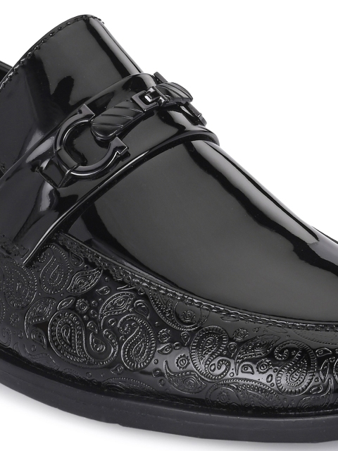 INVICTUS Men Round Toe Faux Leather Formal Slip On Loafers - Image 7