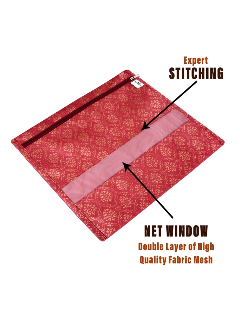 Kuber Industries Maroon 10 Pieces Saree Clothes Organisers - Image 5