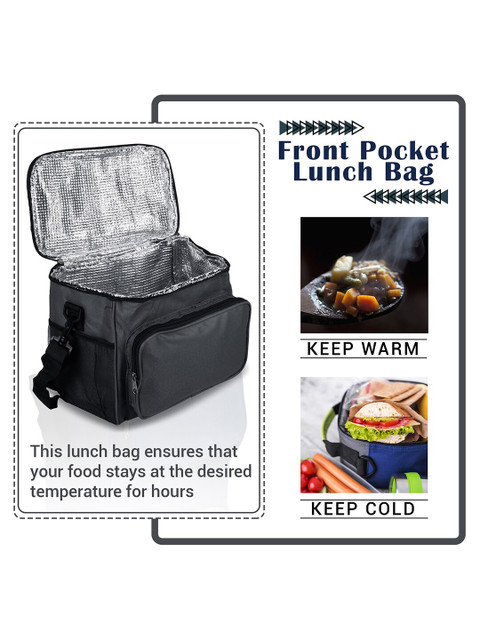 Kuber Industries Set of 2 Waterproof Lunch Bags Travel Accessory - Image 4