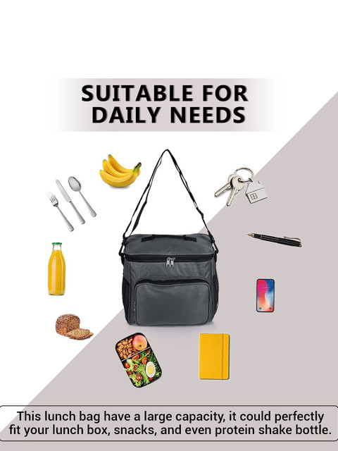 Kuber Industries Set of 2 Waterproof Lunch Bags Travel Accessory - Image 5