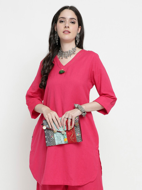 aayusika V-Neck Tunic With Trousers - Image 6