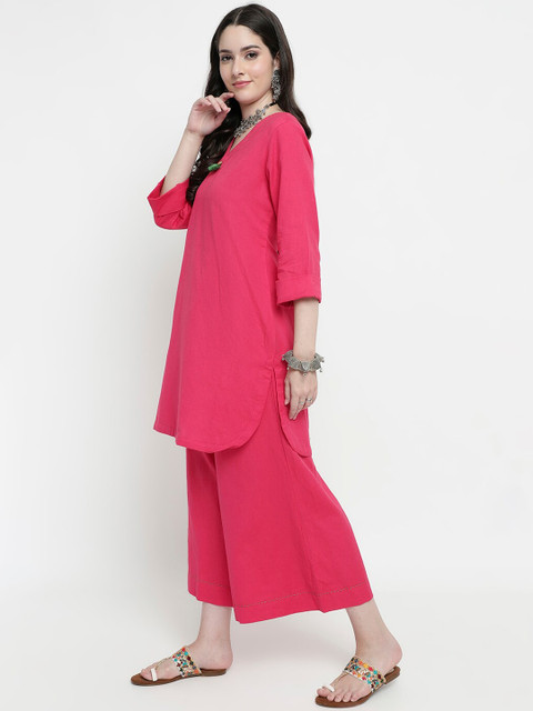 aayusika V-Neck Tunic With Trousers - Image 4