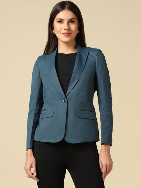 TAHVO Slim Fit Single Breasted Blazer