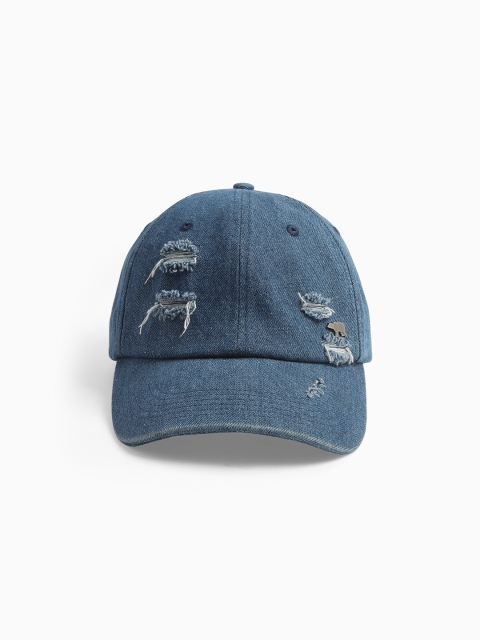 THE BEAR HOUSE MenSelf Design Pure Cotton Baseball Cap - Image 2