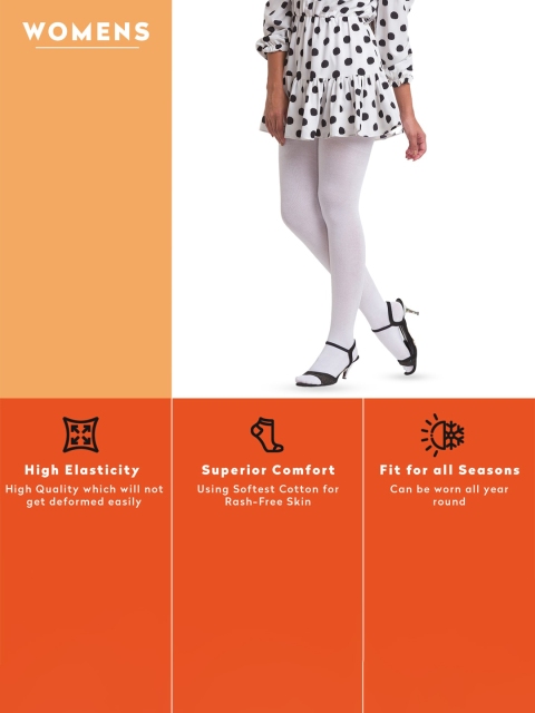 Supersox Girls Sweat Absorbent Cotton Stocking Tights - Image 2