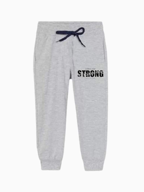 BAESD Boys Pack Of 3 Typography Printed Pure Cotton Joggers - Image 3