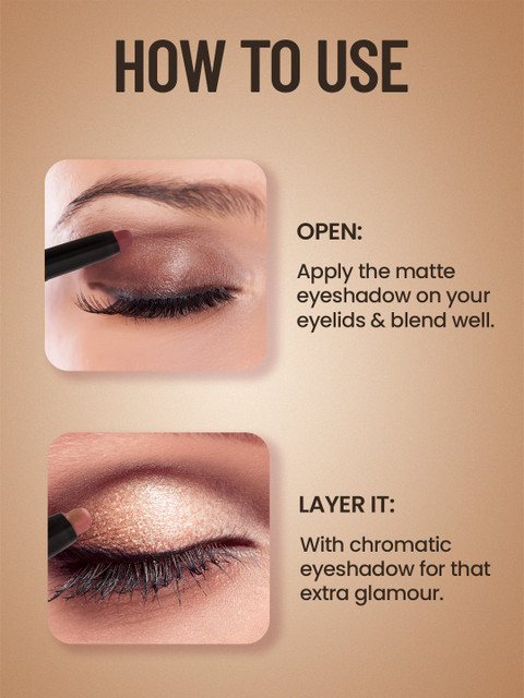 SWISS BEAUTY Chrome & Matte Long Lasting Twin Eyeshadow Stick - Night Skies 01 - Image 6