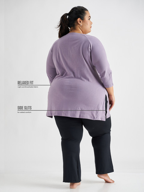 SPIRIT ANIMAL Women Plus Size Round Neck Cotton Regular Fit Tshirt - Image 7