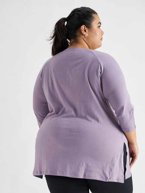 SPIRIT ANIMAL Women Plus Size Round Neck Cotton Regular Fit Tshirt - Image 4