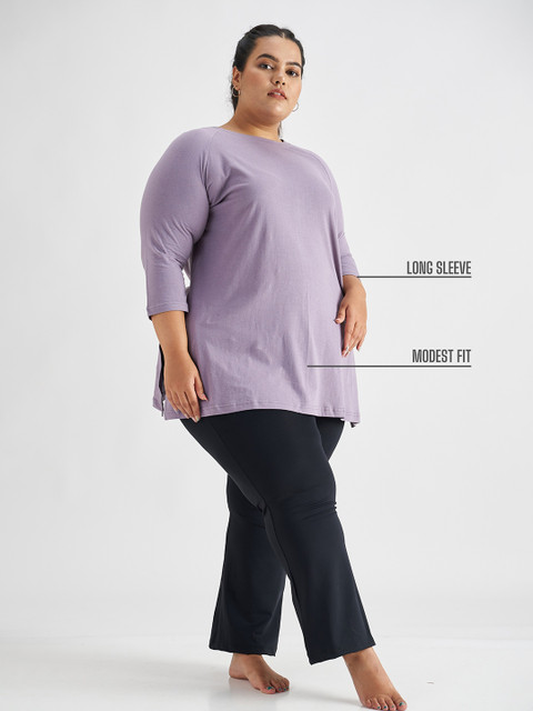 SPIRIT ANIMAL Women Plus Size Round Neck Cotton Regular Fit Tshirt - Image 6