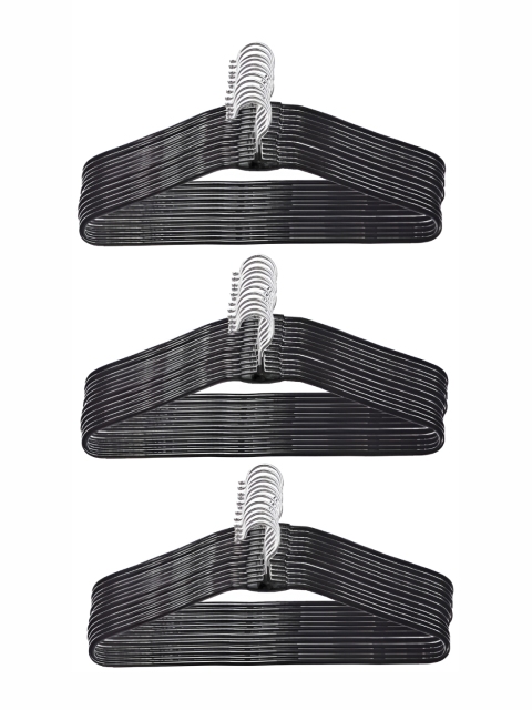 SINAL 30 Pieces Black Steel Clothes Hanger - Image 3