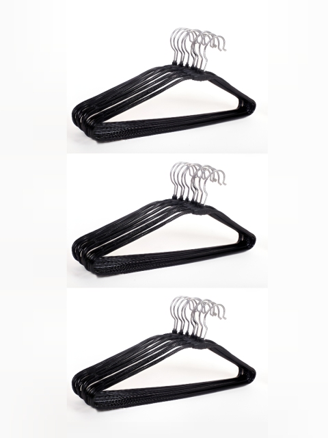 SINAL Black 30 Pieces Steel Cloth Hangers - Image 3