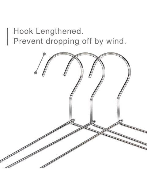 SINAL 24 Pieces Steel Clothes Hangers - Image 3
