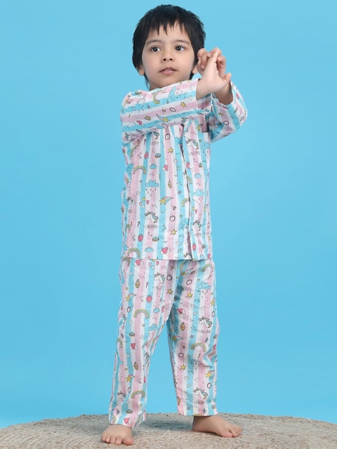 Polka Tots Boys Printed Pure Cotton Night suit