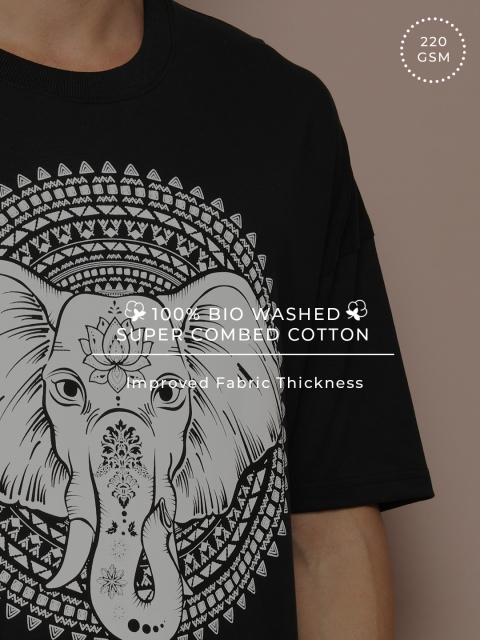 Stormborn Men Graphic Printed Oversized Drop-Shoulder T-shirt - Image 7