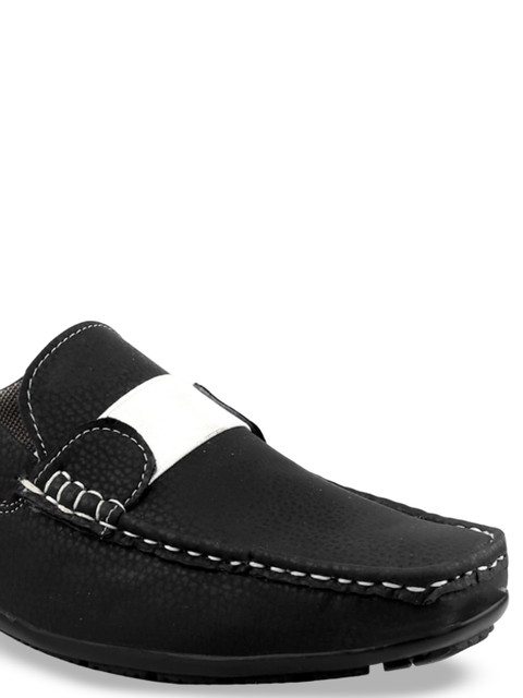 Woakers Men Textured Round Toe Mule Sneakers - Image 6