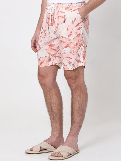 Mufti Men Mid-Rise Floral Printed Shorts - Image 2
