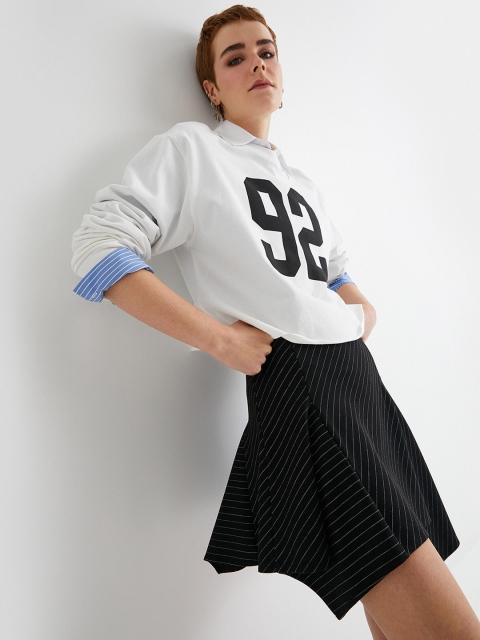 Koton Striped Flared Mini Skirts - Image 5