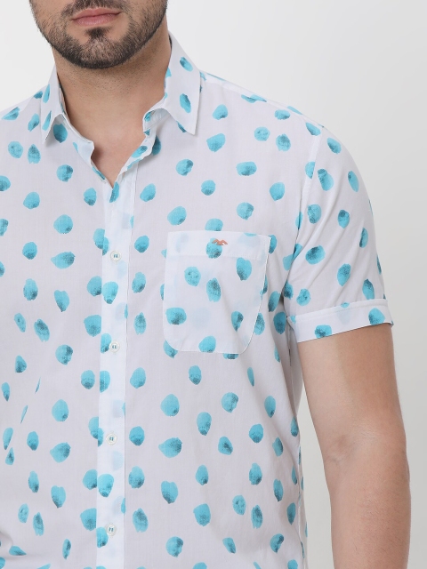Mufti Conversational Printed Slim Fit Cotton Casual Shirt - Image 2