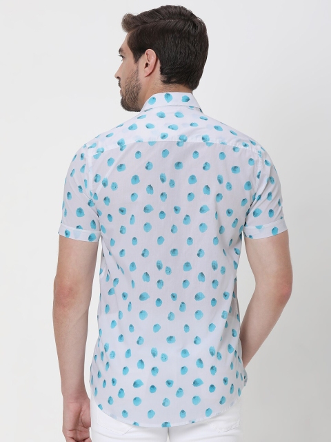 Mufti Conversational Printed Slim Fit Cotton Casual Shirt - Image 4