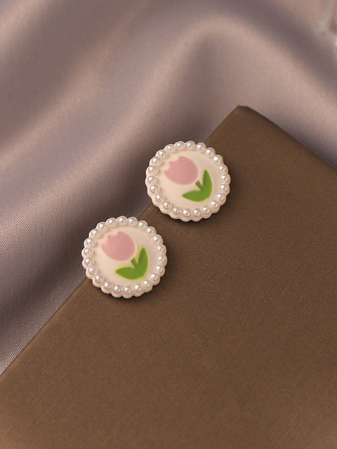 MYKI Gold-Plated Contemporary Studs Earrings - Image 2